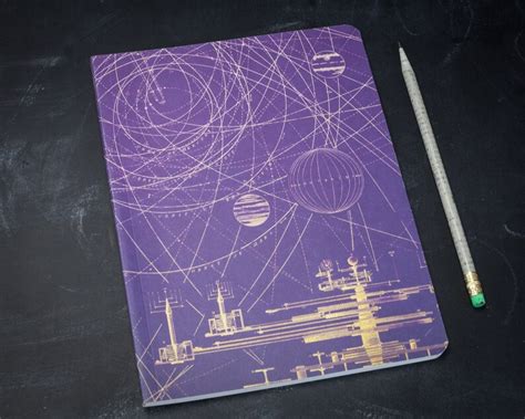 Vintage Astronomy Softcover Notebook Orbits Space Notebook Etsy