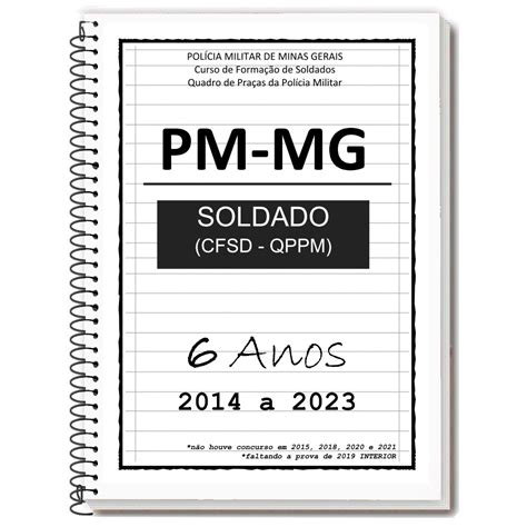 PM MG SOLDADO 2023 2024 Apostila De Provas Gabarito Shopee Brasil