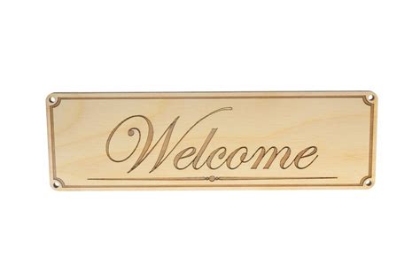 Wooden Welcome Door Sign Corporate Office Business Etsy