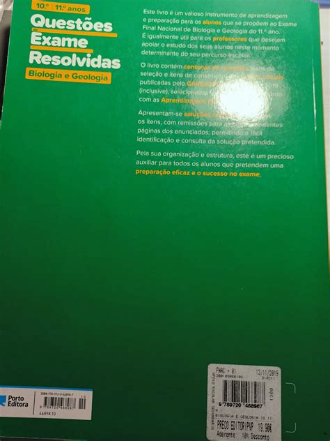 Biologia e Geologia questões exame resolvidas 10 e 11 anos Benfica