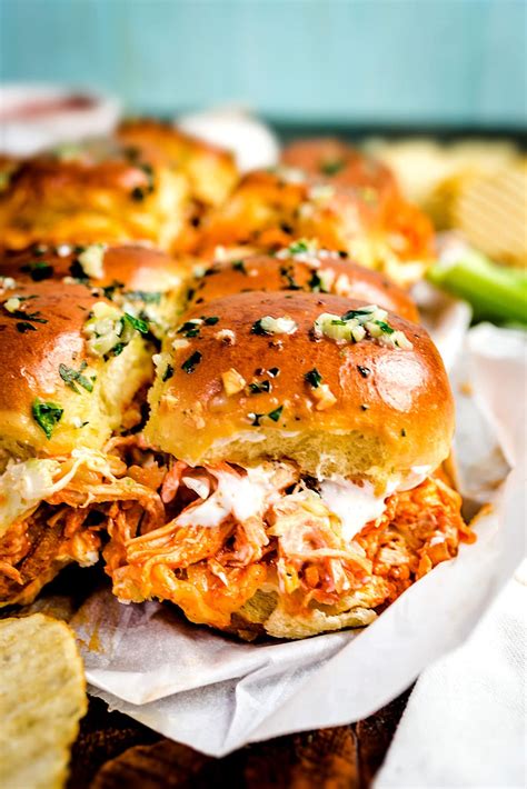 Easy Buffalo Chicken Sliders Host The Toast