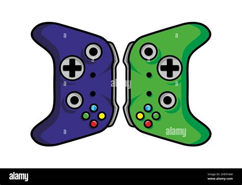 Universal Modern Joystick Flat Illustration Design Stock Vector Image