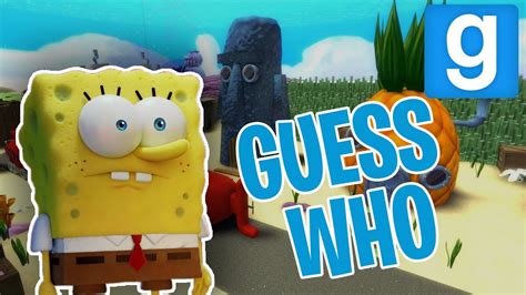 Gmod Guess Who Spongebob Edition Garrys Mod Youtube