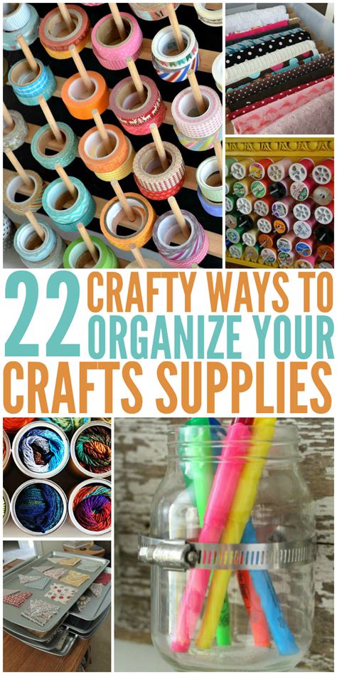 Crafty Ways To Organize Your Craft Supplies