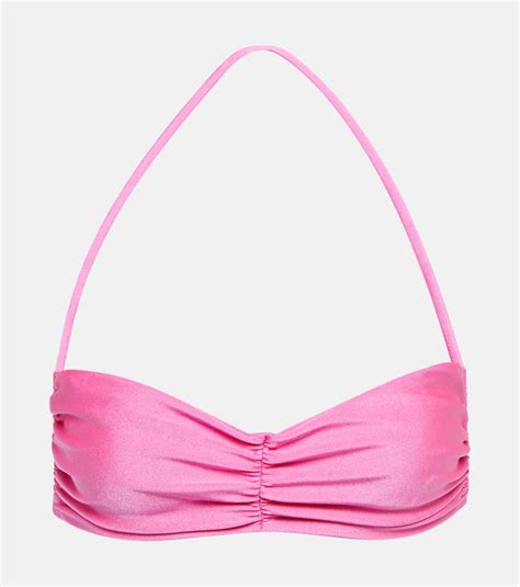 Isla Bikini Top In Pink Jade Swim Mytheresa