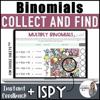 Multiply Binomials Self Checking Digital Activity By Damman S Algebra