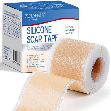 Buy Zodenis Silicone Scar Tape Roll Silicone Scar Sheets Scar Silicone Strips 1 6” X120”inch