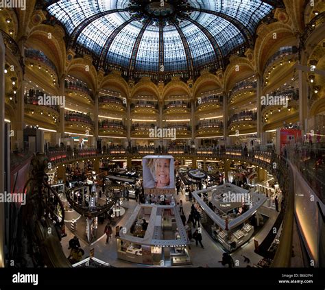 Central Gallery Of The Galeries Lafayette Boulevard Haussmann Paris