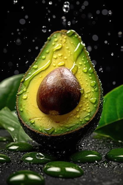 Premium AI Image A Avocado With The Word Avocado On It