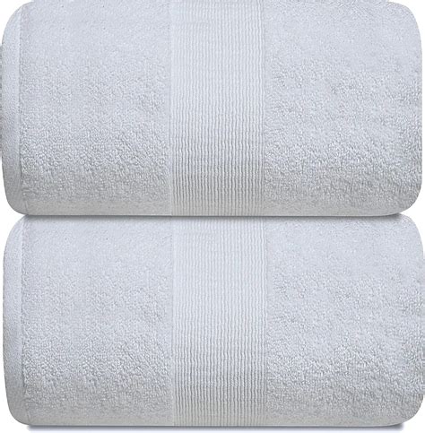 Resort Collection Luxury Bath Sheets 35x70 2 Pack White Classic