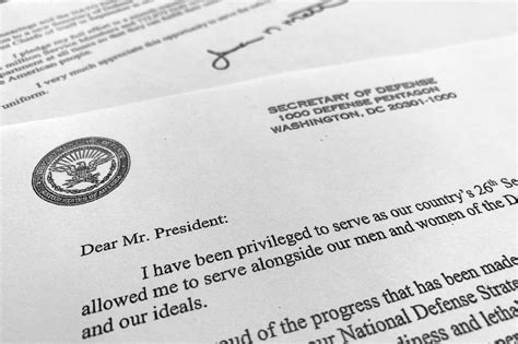 Read Jim Mattis’s Letter To Trump Full Text The New York Times