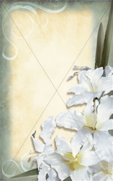 Easter Lilies Church Bulletin Cover | Easter Bulletins