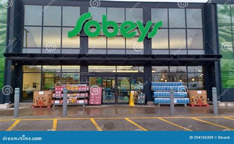 Sobeys Grocery Store Sign Editorial Stock Image Image Of Grocery