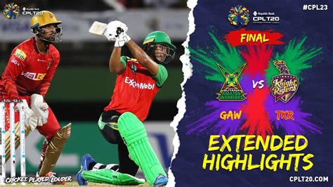 Cpl 2023 Final Extended Highlights Trinbago Knight Riders Vs Guyana