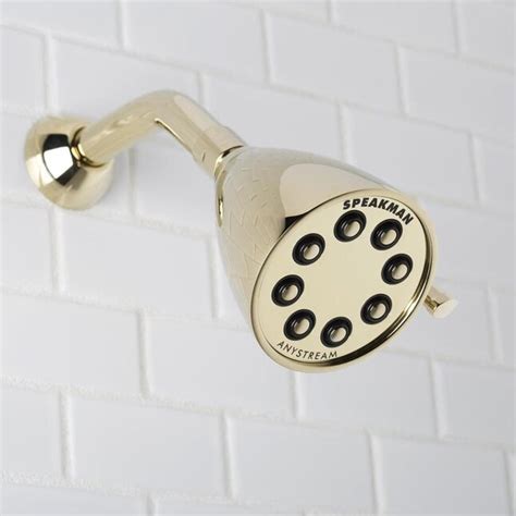 Speakman Signature Brass Polished Brass 3 Spray Shower Head At