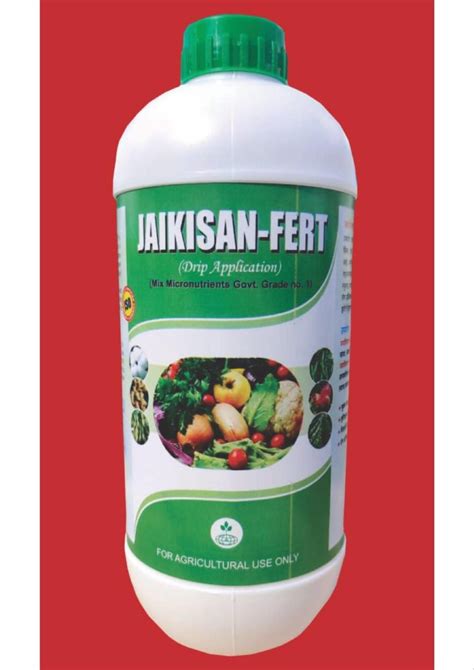 Liquid Bio Tech Grade Jaikisan Fert Mix Micronutrient Fertilizer Hdpe