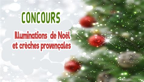 Concours illuminations de Noël et crèches provençales 2021 Mairie de