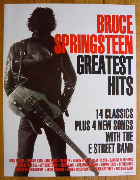 Bruce Springsteen Greatest Hits Rare Original Record Company