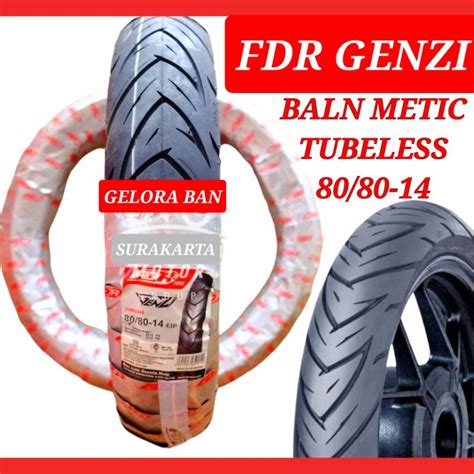 Jual Ban Montor Metic Tubeless Fdr Genzi 80 80 14 Ban Mio Fino Xeon