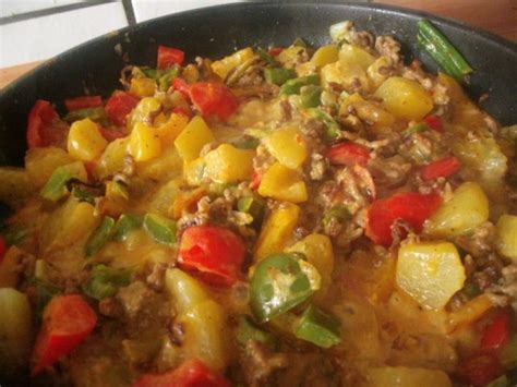 Hackfleisch Paprika Kartoffelpfanne Rezept Kochbar De