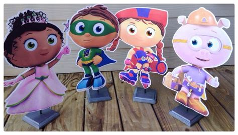 Superwhy Centerpieces Superwhy Birthday Party Etsy Super Why