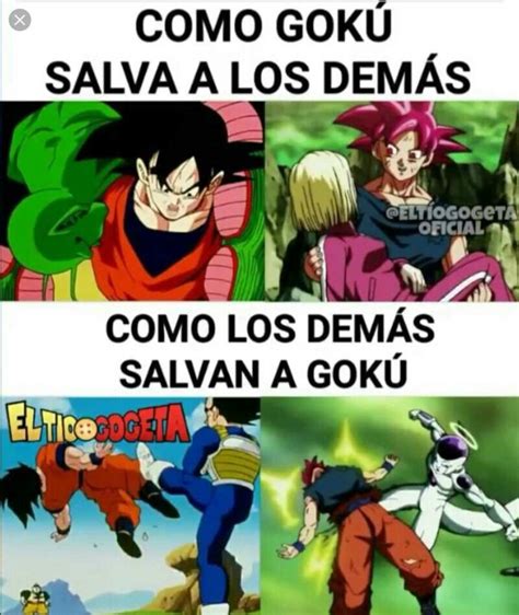 Cómo Goku salva a los demás y como los demás salvan a Goku DRAGON