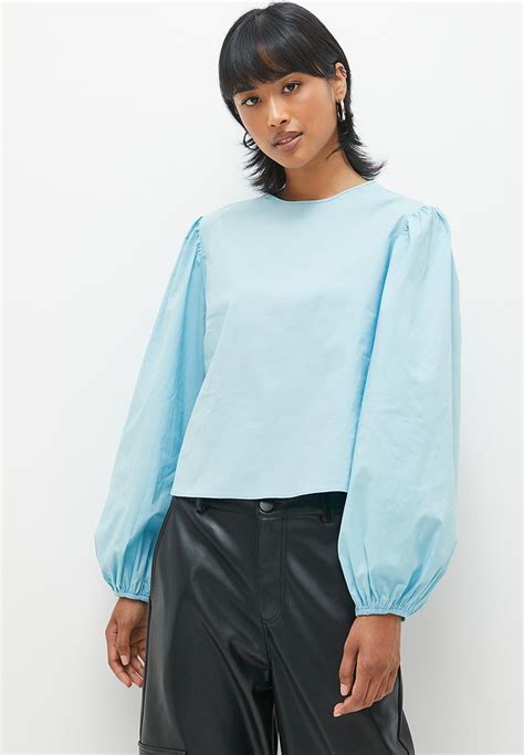 Poplin Statement Sleeve Blouse Summer Song Superbalist Blouses