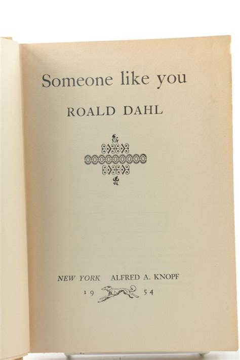 1954 Someone Like You By Roald Dahl Ebth