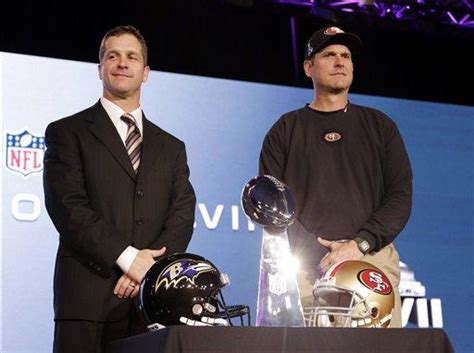 SUPER BOWL: Harbaugh brothers stick to roles in press conference