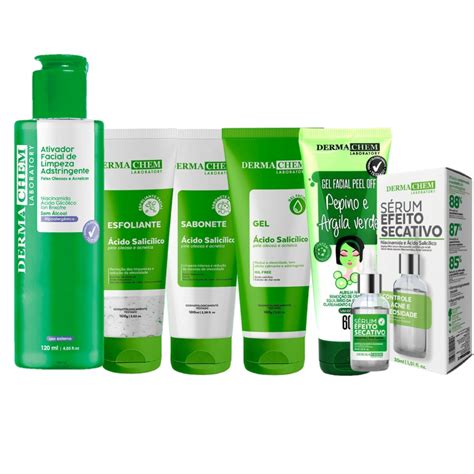 Kit Tratamento Para Pele Oleosa E Acne Cido Salic Lico Dermachem