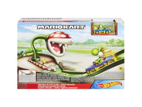 Hot Wheels Mario Kart Piranha Plant Slide Track Set Autorata Lelufantti