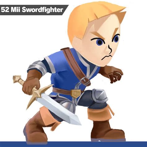 Nintendo Mii Swordfighter Amiibo Super Smash Series For Wii U