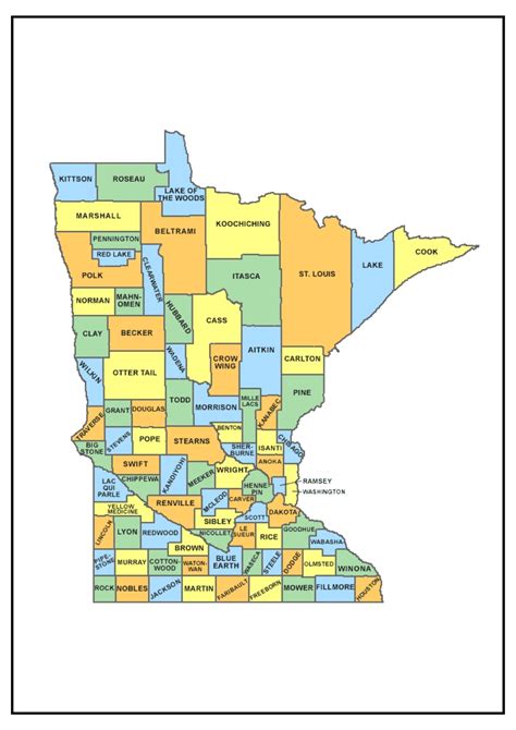 Minnesota County Map Map Of Mn Counties And Cities