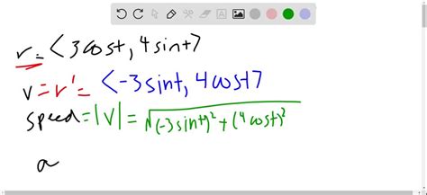 Solved Velocity And Acceleration From Position Consider The Following