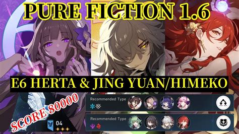 Pure Fiction Floor Max Score Herta Jing Yuan Himeko Honkai