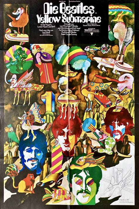 Beatles Film Poster Plakat Yellow Submarine Popdom