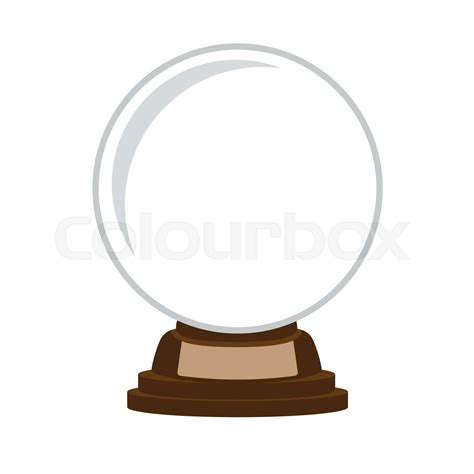 Crystal Glass Empty Ball Vector Stock Vector Colourbox