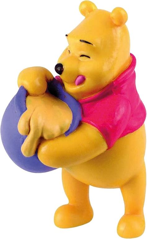 Bullyland 12340 Spielfigur Puuh der Bär mit Honigtopf aus Walt Disney