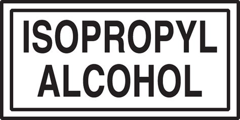 Isopropyl Alcohol Ghs Label