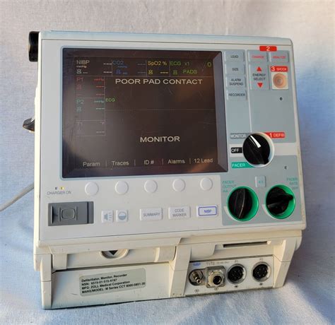 Zoll M Series Cct Lead Ecg Masimo Spo Etco Nibp Surgical