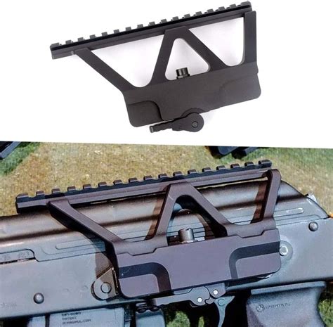 ACEXIER Quick Detach QD AK Gun Side Rail Scope Mount With Picatinny