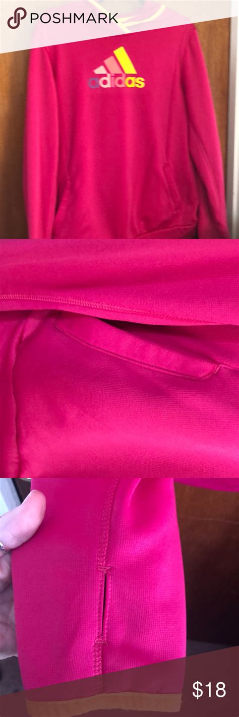 Women’s Hot Pink Adidas Climawarm Hoodie Pink Adidas Adidas Hoodie Hoodies