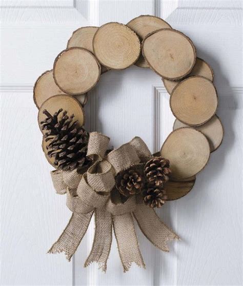 Diy Wood Slice Wreath Ideas Bright Stuffs