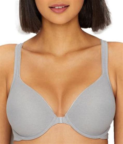 Hanes Ultimate Comfortblend T Shirt Front Close Underwire Bra