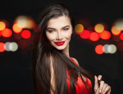 Free Photo Beautiful Brunette With Long Hair