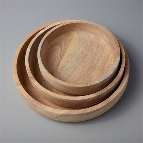 Raw Natural Mango Wood Serving Bowl Garden Cottage