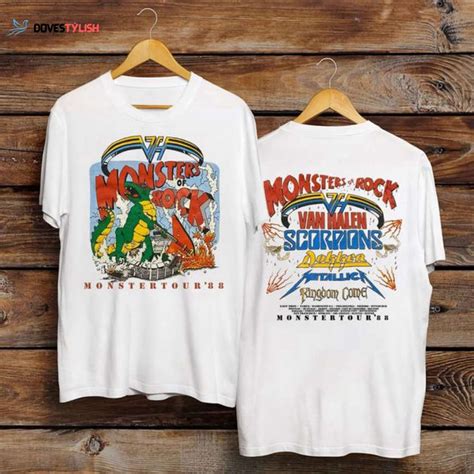 Screen Stars Monsters Of Rock Tour T Shirt Monster Tour Shirt