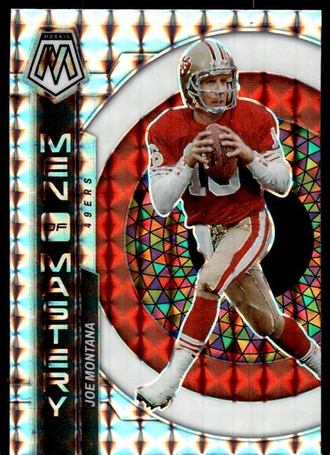 Panini Mosaic Football Joe Montana Men Of Mastery Mosaic Mm Ebay