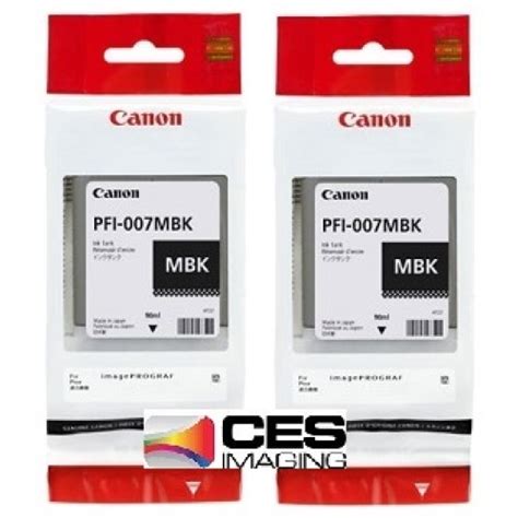 Pfi Mbk Canon Pigment Matte Black Ink Tanks Ml Pack C Aa