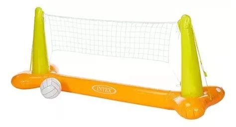 Juego Inflable Intex Malla Cancha Voleibol Piscina Cuotas Sin